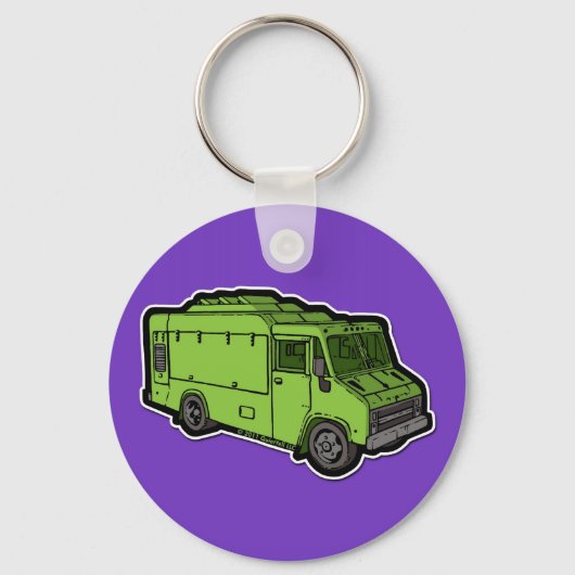 Food Truck: Basic (Green) キーホルダー (正面)
