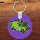 Food Truck: Basic (Green) キーホルダー (正面)