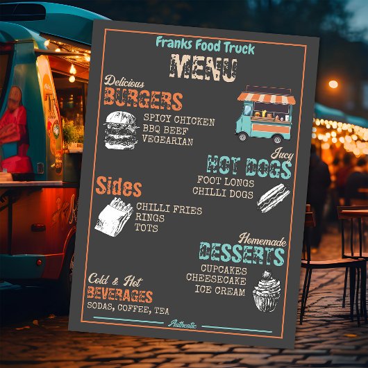 Food Truck Menu メニュー