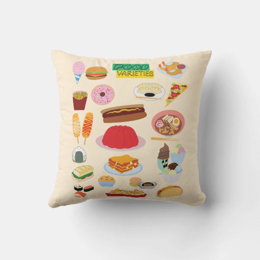 Food Varieties クッション (裏面)