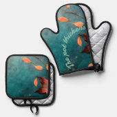 Foodie Apron by Sommer Hamilton 鍋つかみ&鍋敷きセット (正面/裏面)