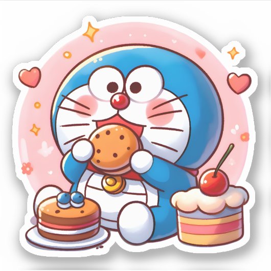 Foodie Doraemon シール (正面)