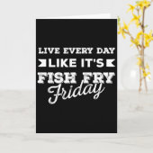 Foodie Fish Fry _1  カード (黄色い花)