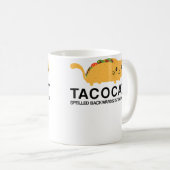 Foodie Funny Tacocat Cat Taco コーヒーマグカップ (正面右)