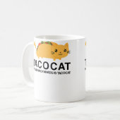 Foodie Funny Tacocat Cat Taco コーヒーマグカップ (正面左)