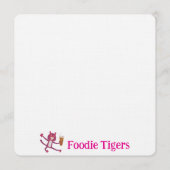 Foodie Tigers カード (裏面)