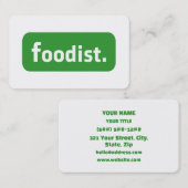 Foodist. 名刺 (正面/裏面)