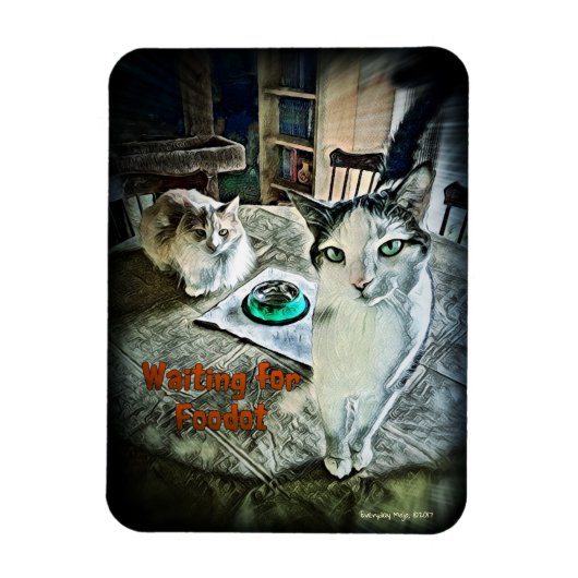 Foodot 3" x 4"フレキシブル磁石の待機中 マグネット (縦)