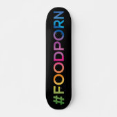 #FOODPORN黒 スケートボード (正面)
