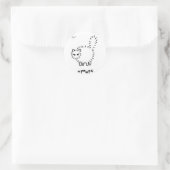 FOOF Catスタンプ ラウンドシール (バッグ)