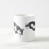 FooFooCat: 不精なジャンボタキシード猫 コーヒーマグカップ (中央)