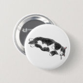 FooFooCat: 不精なジャンボタキシード猫 缶バッジ (正面&裏面)