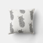FooFooCat: 内気な灰色猫 クッション (裏面)
