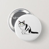 FooFooCat: 粋で快活で柔らかい子猫 缶バッジ (正面&裏面)