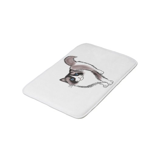 FooFooCat: 粋なRagdoll バスマット (アングル)