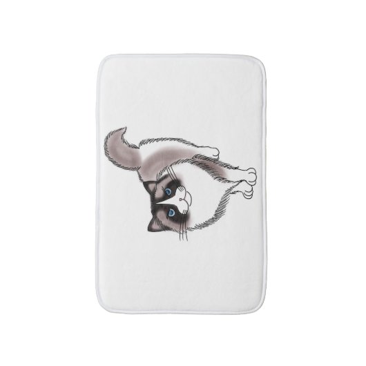 FooFooCat: 粋なRagdoll バスマット (正面縦)