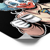 Fool Time Employee Funny Clown Office Humor Work J ポスター (角)