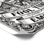 Fool Time Employee Funny Office Humor  ポスター (角)