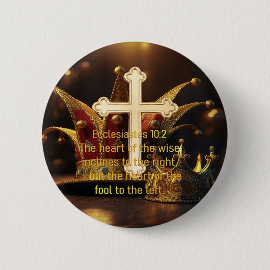 Fool vs Wise 缶バッジ (正面)