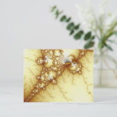 fools金ゴールド- Fractal Art ポストカード (スタンド正面)