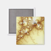 fools金ゴールド- Fractal Art マグネット (正面/裏面)