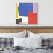 Foolscap - モダン Colorblocks キャンバスプリント (インサイチュ (寝室))