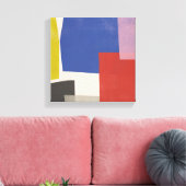 Foolscap - モダン Colorblocks キャンバスプリント (インサイチュ (リビング))