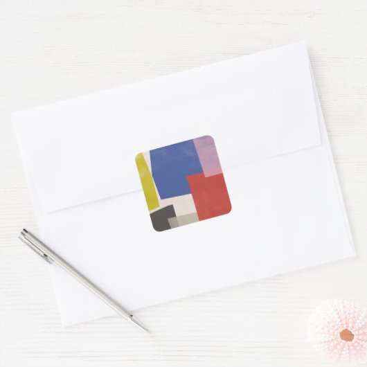 Foolscap - モダン Colorblocks スクエアシール (封筒)
