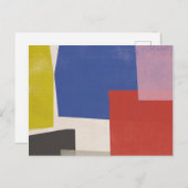 Foolscap - モダン Colorblocks ポストカード (正面/裏面)