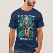 Fooocus - AI of the tiger. Robo. Concrete jungle Tシャツ (正面)