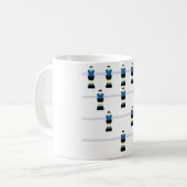 Foosballのコーヒー・マグ コーヒーマグカップ (正面左)