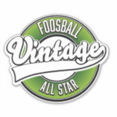 Foosballヴィンテージすべての星印 シール (正面)