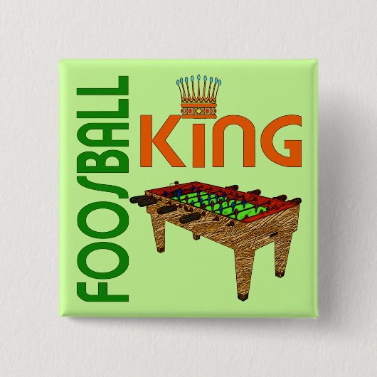 Foosball王 缶バッジ (正面)