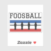 Foosball Black Custom-Cut Vinyl Sticker シール (シート)