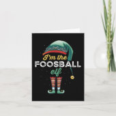 Foosball Elf Family Matching Christmas Gift カード (正面)