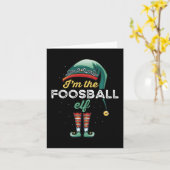 Foosball Elf Family Matching Christmas Gift カード (黄色い花)