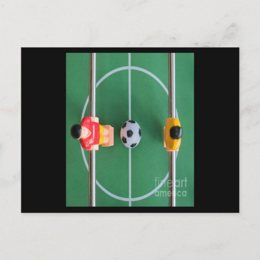 Foosball Football Table Game ポストカード (正面)