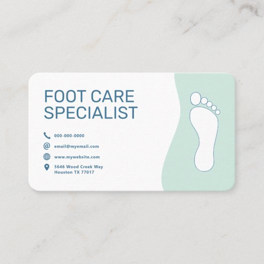 Foot Care Service 名刺 (正面)