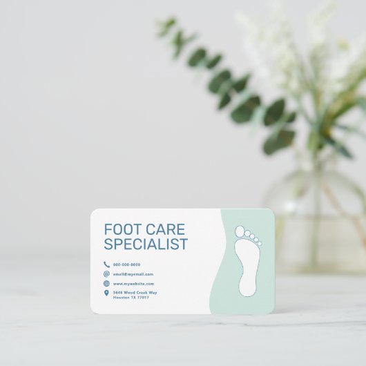 Foot Care Service 名刺 (スタンド正面)