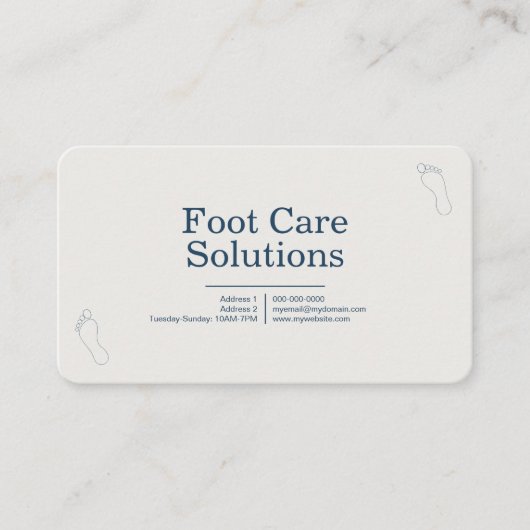 Foot Care Solutions 名刺 (正面)