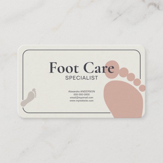 Foot Care Specialist 名刺 (正面)