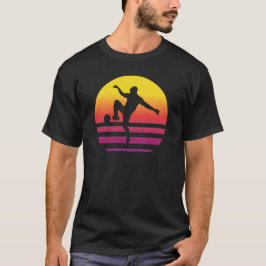 Foot Golf Retro Sunset Tシャツ