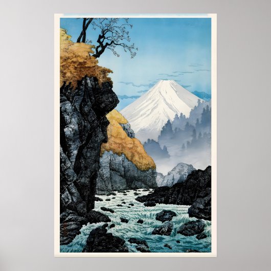 Foot of Mount Ashitaka Japanese Fine Art Print ポスター (正面)