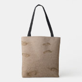 Foot print seashore トートバッグ (裏面)