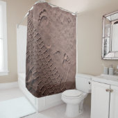 Foot prints in the sand シャワーカーテン (インサイチュ)