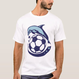 foot soccer dauphin logo 3 etoile dolphin club tシャツ