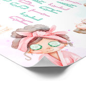 Foot Spa Retreat Spa party kids Birthday ポスター (角)