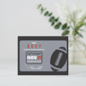 FOOTBALバー（ユダヤ教の）バル・ミツバー招待状応答応答応答カード 招待状 (スタンド正面)