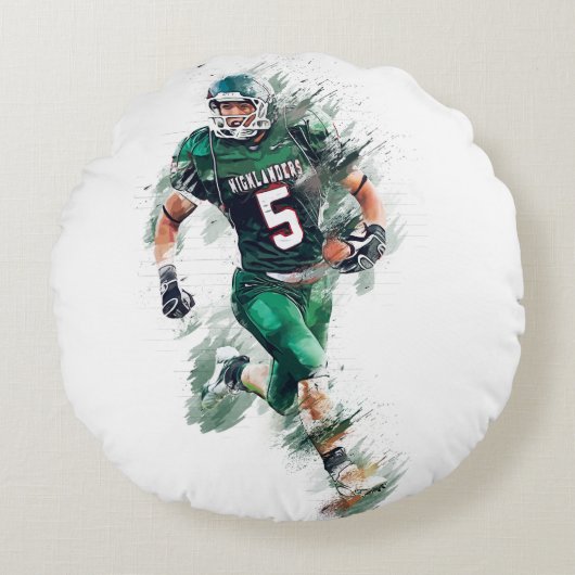 Football ラウンドクッション (正面)