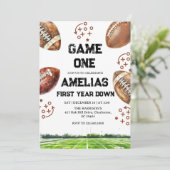 Football 1st Birthday American Sports Game On  招待状 (スタンド正面)